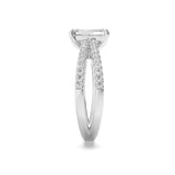 2CTW Radiant Shaped Lab Grown Diamond (F/VS) Engagement Ring in 14K Gold