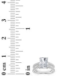 2CTW Radiant Shaped Lab Grown Diamond (F/VS) Engagement Ring in 14K Gold