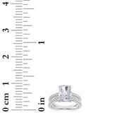 2CTW Radiant Shaped Lab Grown Diamond (F/VS) Engagement Ring in 14K Gold