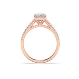 2CTW Radiant Shaped Lab Grown Diamond (F/VS) Engagement Ring in 14K Gold
