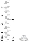 2CTW Princess Shaped Lab Grown Diamond (F/VS) Plain Cathedral Trellis Shank Solitaire Engagement Ring in 14K Gold