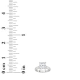 2CTW Princess Shaped Lab Grown Diamond (F/VS) Plain Cathedral Trellis Shank Solitaire Engagement Ring in 14K Gold