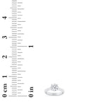 1CTW Round Shaped Lab Grown Diamond (F/VVS) Plain Cathedral Trellis Shank Solitaire Engagement Ring in 14K Gold