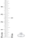 1CTW Round Shaped Lab Grown Diamond (F/VVS) Plain Cathedral Trellis Shank Solitaire Engagement Ring in 14K Gold