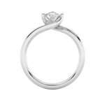 1CTW Marquise Shaped Lab Grown Diamond (F/VS) Bypass Shank Engagement Ring in 14K Gold