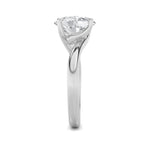 1CTW Oval Shaped Lab Grown Diamond (F/VS) Bypass Shank Engagement Ring in 14K Gold