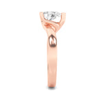 2CTW Pear Shaped Lab Grown Diamond (F/VS) Bypass Shank Engagement Ring in 14K Gold