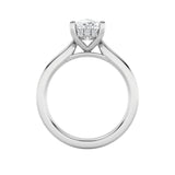 2CTW Elongated Cushion Shaped Lab Grown Diamond (F/VS) Classic Cathedral Shank Engagement Ring in 14K Gold