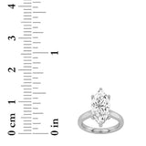 2CTW Marquise Shaped Lab Grown Diamond (F/VS) Hidden Halo Cathedral Shank Engagement Ring in 14K Gold