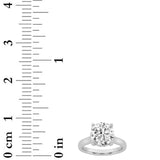 1.5CTW Round Shaped Lab Grown Diamond (F/VS) Hidden Halo Cathedral Shank Engagement Ring in 14K Gold