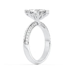 2.5CTW Marquise Shaped Lab Grown Diamond (F/VS) Ring in 14K Gold