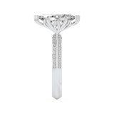 2.5CTW Marquise Shaped Lab Grown Diamond (F/VS) Ring in 14K Gold