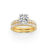 14K White Gold 2ct Lab Diamond Oval Solitaire Ring