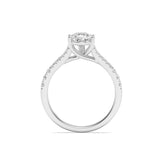 3CTW Pear Shaped Lab Grown Diamond (F/VS) RING in 14K Gold