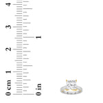 1CTW Princess Shaped Lab Grown Diamond (F/VS) Two Tone Twisted Basket Cathedral Shank Solitaire Ring in 14K Gold