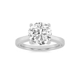 3CTW Round Shaped Lab Grown Diamond (G/VS) Twisted Basket Cathedral Shank Solitaire Ring in 14K Gold
