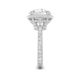6CTW Round Shaped Lab Grown Diamond (F/VS) Bold Statement Accented Ring in 14K Gold