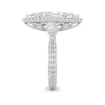 6.5CTW Marquise Shaped Lab Grown Diamond (G/VS) Bold Statement Accented Ring in 14K Gold