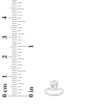1.5CTW Elongated Cushion Shaped Lab Grown Diamond (F/VS) Knife Edge Shank Solitaire Engagement Ring in 14K Gold