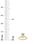 1.5CTW Elongated Cushion Shaped Lab Grown Diamond (G/VS) Knife Edge Shank Solitaire Engagement Ring in 14K Gold