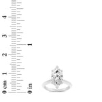 2CTW Marquise Shaped Lab Grown Diamond (G/VS) Knife Edge Shank Solitaire Engagement Ring in 14K Gold