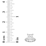 1CTW Princess Shaped Lab Grown Diamond (F/VS) Knife Edge Shank Solitaire Engagement Ring in 14K Gold