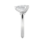 1CTW Pear Shaped Lab Grown Diamond (F/VS) Knife Edge Shank Solitaire Engagement Ring in 14K Gold