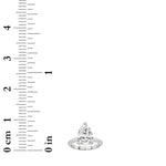 1CTW Pear Shaped Lab Grown Diamond (F/VS) Knife Edge Shank Solitaire Engagement Ring in 14K Gold