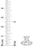 2CTW Radiant Shaped Lab Grown Diamond (F/VS) Knife Edge Shank Solitaire Engagement Ring in 14K Gold