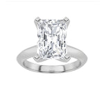 2CTW Radiant Shaped Lab Grown Diamond (G/VS) Knife Edge Shank Solitaire Engagement Ring in 14K Gold