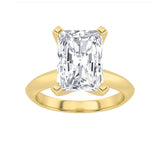 2CTW Radiant Shaped Lab Grown Diamond (F/VS) Knife Edge Shank Solitaire Engagement Ring in 14K Gold