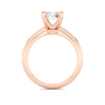 2CTW Radiant Shaped Lab Grown Diamond (F/VS) Knife Edge Shank Solitaire Engagement Ring in 14K Gold