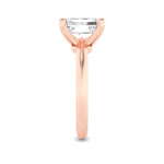 2CTW Radiant Shaped Lab Grown Diamond (F/VS) Knife Edge Shank Solitaire Engagement Ring in 14K Gold