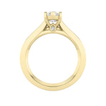 2CTW Marquise Shaped Lab Grown Diamond (F/VS) Channel Set Bridal Engagement Ring in 14K Gold