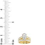 2CTW Oval Shaped Lab Grown Diamond (F/VS) Channel Set Bridal Engagement Ring in 14K Gold