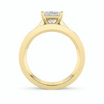 2CTW Princess Shaped Lab Grown Diamond (F/VS) Channel Set Bridal Engagement Ring in 14K Gold