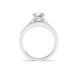 2CTW Round Shaped Lab Grown Diamond (F/VS) Channel Set Bridal Engagement Ring in 14K Gold