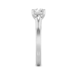 1CTW Round Shaped Lab Grown Diamond (F/VS) Split Shank Solitaire Engagement Ring in 14K Gold