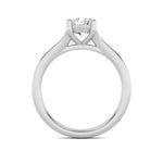 2CTW Round Shaped Lab Grown Diamond (F/VS) Split Shank Solitaire Engagement Ring in 14K Gold