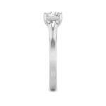 2CTW Round Shaped Lab Grown Diamond (F/VS) Split Shank Solitaire Engagement Ring in 14K Gold