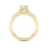 2CTW Round Shaped Lab Grown Diamond (F/VS) Split Shank Solitaire Engagement Ring in 14K Gold
