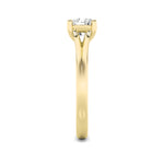 2CTW Round Shaped Lab Grown Diamond (G/VS) Split Shank Solitaire Engagement Ring in 14K Gold