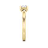 2CTW Round Shaped Lab Grown Diamond (G/VS) Split Shank Solitaire Engagement Ring in 14K Gold