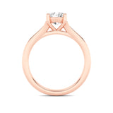 2CTW Round Shaped Lab Grown Diamond (F/VS) Split Shank Solitaire Engagement Ring in 14K Gold