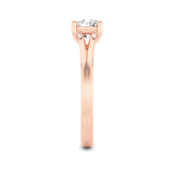 2CTW Round Shaped Lab Grown Diamond (F/VS) Split Shank Solitaire Engagement Ring in 14K Gold