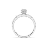 2CTW Pear Shaped Lab Grown Diamond (F/VS) Classic Accented  Set With Band and Engagement Ring in 14K Gold