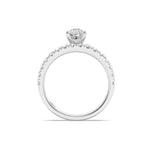 2CTW Pear Shaped Lab Grown Diamond (G/VS) Classic Accented  Set With Band and Engagement Ring in 14K Gold