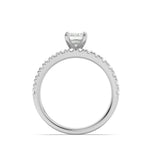 2CTW Radiant Shaped Lab Grown Diamond (F/VS) Classic Accented Set With Band and Engagement Ring in 14K Gold