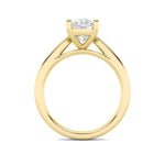 2CTW Elongated Cushion Shaped Lab Grown Diamond (F/VS) Classic Shank Solitaire Engagement Ring in 14K Gold