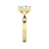 2CTW Elongated Cushion Shaped Lab Grown Diamond (F/VS) Classic Shank Solitaire Engagement Ring in 14K Gold